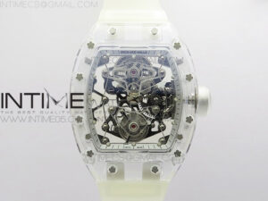 RM056-02 Transparent Tourbillon EURF Best Edition Skeleton Dial on Rubber Strap V2