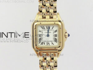 Panthère Secrete Ladies 22mm RG 8848F 1:1 Best Edition White Dial on RG Bracelet Ronda Quartz