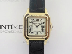 Panthère Secrete Ladies 27mm RG 8848F 1:1 Best Edition White Dial on Black Croco Strap Ronda Quartz