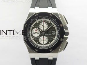 Royal Oak Offshore 44mm SS APSF 1:1 Best Edition Gray Dial on Black Rubber Strap A3126