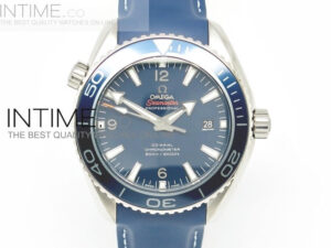 PLANET OCEAN 45MM TITANIUM BLUE A2824-2 on Rubber strap BP maker