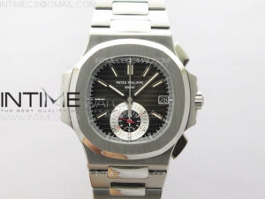 Nautilus 5980 SS PPF Best Edition Black Dial on SS Bracelet A28-520