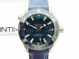 PLANET OCEAN 42MM Titanium BP 1:1 Best Edition Blue Dial On Blue Rubber Strap A8500