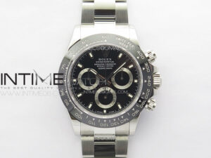Daytona 116500LN Noob 904L 1:1 Best Edition Black Dial on 904L SS Bracelet SA4130