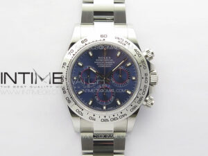 Daytona 116509 904L Noob 1:1 Best Edition Blue Dial on 904L SS Bracelet SA4130