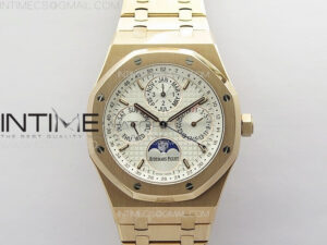 Royal Oak 41mm Complicated 26574 RG APSF1:1 Best Edition Silver Dial on RG Bracelet A5134