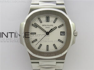 Nautilus 5711/1A GRF Best Edition White Textured Dial on SS Bracelet A324 V2