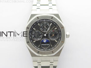 Royal Oak 41mm Complicated 26574 SS APSF1:1 Best Edition Black Dial on SS Bracelet A5134