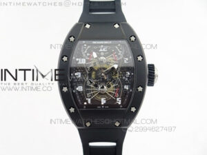 RM022 PVD Skeleton Dial on Black Rubber Strap MIYOTA 9015