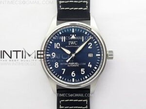 Pilot Mark XX IW328203 ZF 1:1 Best Edition Blue Dial on Dark Blue Leather Strap A32111