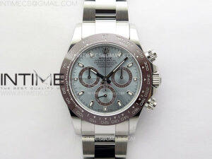 Daytona 116506 904L SS APSF 1:1 Best Edition Ice Blue Dial on 904L SS Bracelet SH4130