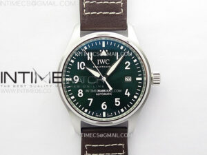 Pilot Mark XX IW328205 ZF 1:1 Best Edition Green Dial on Brown Leather Strap A32111