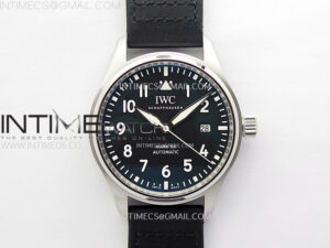Pilot Mark XX IW328201 ZF 1:1 Best Edition Black Dial on Black Leather Strap A32111