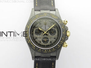 Daytona DIW Carbon/YG DIWF Best Edition Gray Dial on Black Nylon Strap A7750