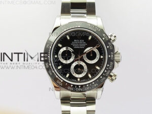 Daytona 116519LN JH Best Black Dial Sticks Makers Ceramic Bezel on SS Bracelet A4130