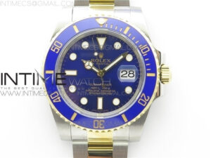 Submariner 116613 LB Blue Ceramic V3 ARF 1:1 Best Edition 904L SS Case and Bracelet A2824