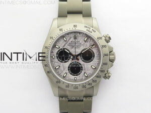 Daytona Blaken DLC APSF Best Edition Meteorite Dial on SS Bracelet A7750