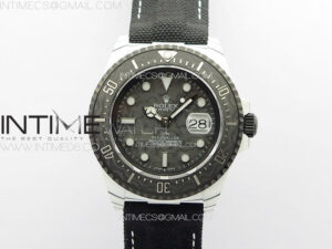 Sea Dweller 43mm White Carbon 'IRBIS' DIWF Best Edition Carbon Dial on Black Nylon Strap A2824