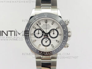Daytona 2016 BP Ceramic Bezel White Dial on SS Bracelet A7750