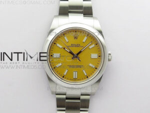 Oyster Perpetual 41mm 124300 BP Best Edition Yellow Dial on SS Bracelet