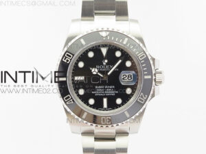 Submariner 116610 LN Black Ceramic 904L GMF 1:1 Best Edition Black Dial On SA3135
