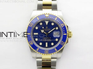 Submariner 116613LB 904L SS/YG Case NTF 1:1 Best Edition Blue Dial On 904L Bracelet SA3135