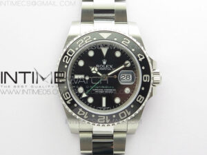 GMT-Master II 116710 LN Black Ceramic 904L Steel VRF 1:1 Best Edition VR3186 CHS V3 (Clean Factory Bezel)
