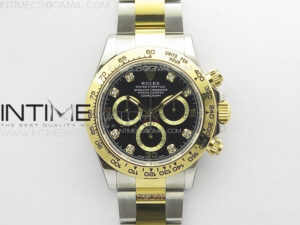 Daytona 116523 BTF 1:1 Best Edition 904L SS Case and Bracelet Black Dial Crystals Markers SA4130
