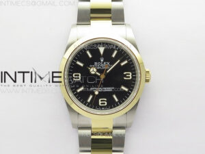 Explorer 124273 36mm 904L Steel GMF 1:1 Best Edition Black Dial on SS/YG Bracelet VR3230 V2