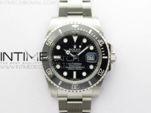 Submariner 116610 LN Black Ceramic ARF 1:1 Best Edition 904L SS Case and Bracelet A2824 V4