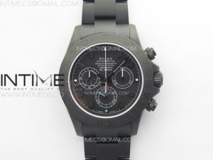 Daytona Blaken DLC APSF Best Edition Black Dial Black Subdial on SS Bracelet A7750
