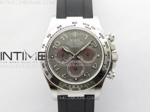 Daytona 116519 Clean 1:1 Best Edition 904L SS Case and Bracelet Gray Dial Numbers Markers SA4130 V2