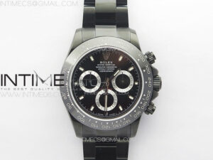 Daytona Blaken DLC APSF Best Edition Black Dial on SS Bracelet A7750