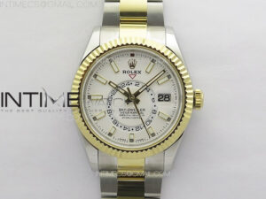 Sky-Dweller 326934 904L SS/YG Noob 1:1 Best Edition White Dial on SS Bracelet Asian 23J to 9001