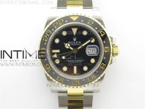 GMT-Master II 116713 LN YG Wrapped 904L Steel GMF 1:1 Best Edition A3186 (Correct Hand Stack)