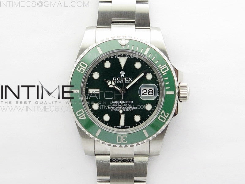 Submariner 116610LV 904L SS Case VSF 1:1 Best Edition Green Dial On 904L Bracelet SA3135
