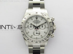 Daytona 116520 Clean 1:1 Best Edition V2 904L SS Case and Bracelet White Dial SA4130