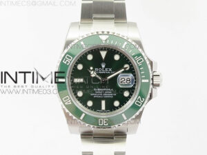 Submariner 116610 LV Green Ceramic VRF Max 904L 1:1 Best Edition on SS Bracelet VR3135