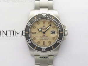 Submariner DIW Sandblasted VSF 1:1 Best Edition Brown Dial on SS Bracelet VS3135