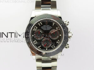 Daytona 116519LN JH Best Gray Dial Number Makers Ceramic Bezel on SS Bracelet A4130