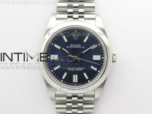 Oyster Perpetual 41mm 124300 BP Best Edition Dark Blue Dial on SS Jubilee Bracelet