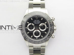 Daytona 116500LN APSF Black Dial Sticks Markers On SS BraceletSlim A7750