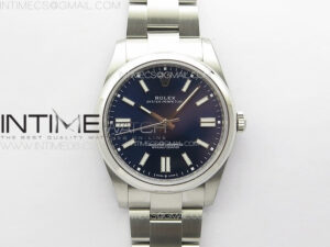 Oyster Perpetual 41mm 124300 SS APSF 1:1 Best Edition Blue Dial on SS Bracelet A2824