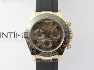 Daytona 116515 RG Clean 1:1 Best Edition Brown Dial on Oysterflex Rubber Strap SA4130