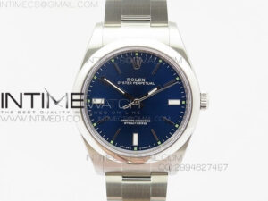 Oyster Perpetual 39mm 114300 BP Best Edition Blue Dial on SS Bracelet