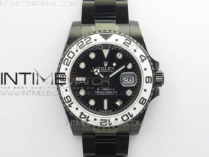 GMT-Master II 116710 DLC White Ceramic 904L Steel VRF 1:1 Best Edition Black Dial SA3186 CHS V2