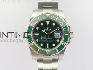 Submariner 116610 LV Green Ceramic 904L Nail Marker 1:1 Best Edition on SS Bracelet A3135