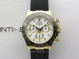 Daytona 116518 BTF 1:1 Best Edition White Dial on Oysterflex Rubber Strap SA4130 V2