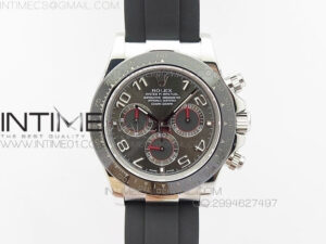 Daytona 116519LN 2016 Baselworld JH Best Black Dial On Rubber Strap A4130 (Free XS rubber strap)