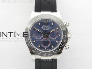 Daytona 116519LN APSF Best Edition Blue Dial Sticks Markers On Rubber Strap Slim A7750